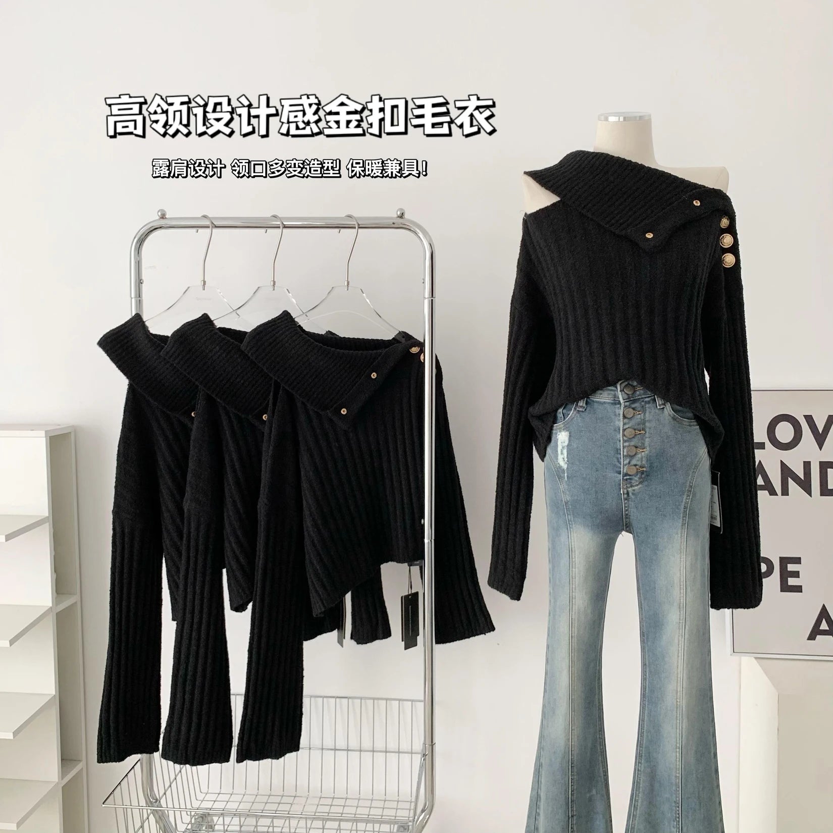 Autumn Winter Woman Old Money French Vintage Turtleneck Sweater Long Sleeve Pullovers Design Knitwears Coquette Aesthetic Thick - reetell