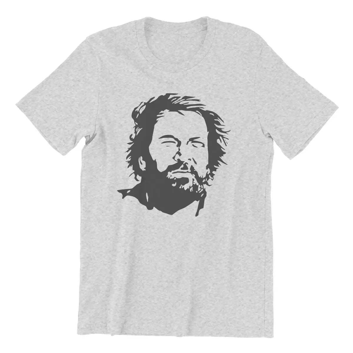 Actor Bud Spencer  T Shirt for Men Cotton Novelty T-Shirts  2021 Fashion Graphic Old School Tees Short Sleeve Clothes Plus Size