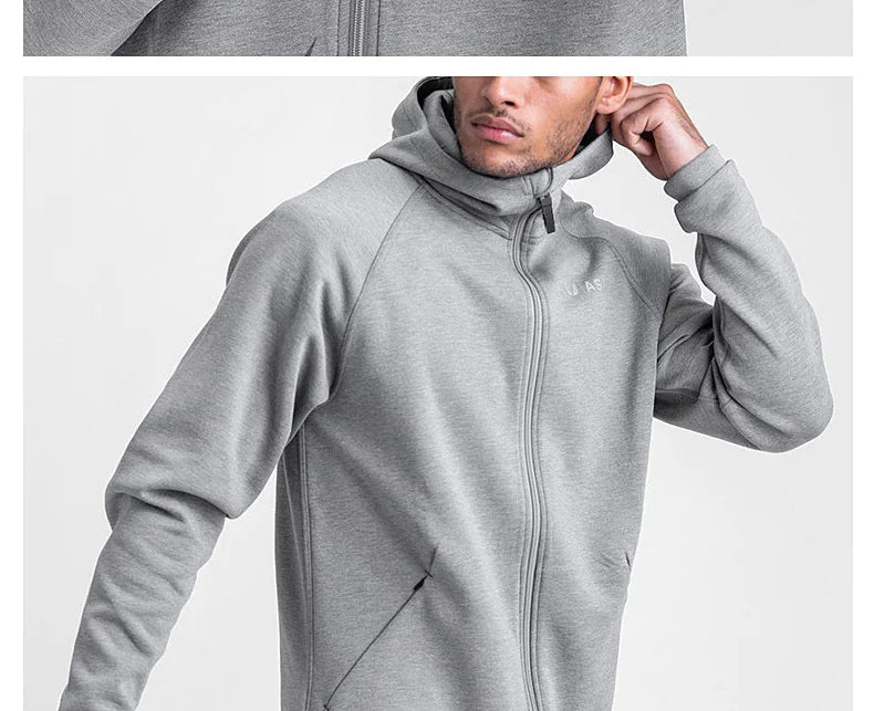 Gym Men's Hoodies Sweatshirts Hoodie Men Fitness Hooded Zipper Jacket  Hoody Man Casual Sweatshirt Sweatshirt For Male - reetell