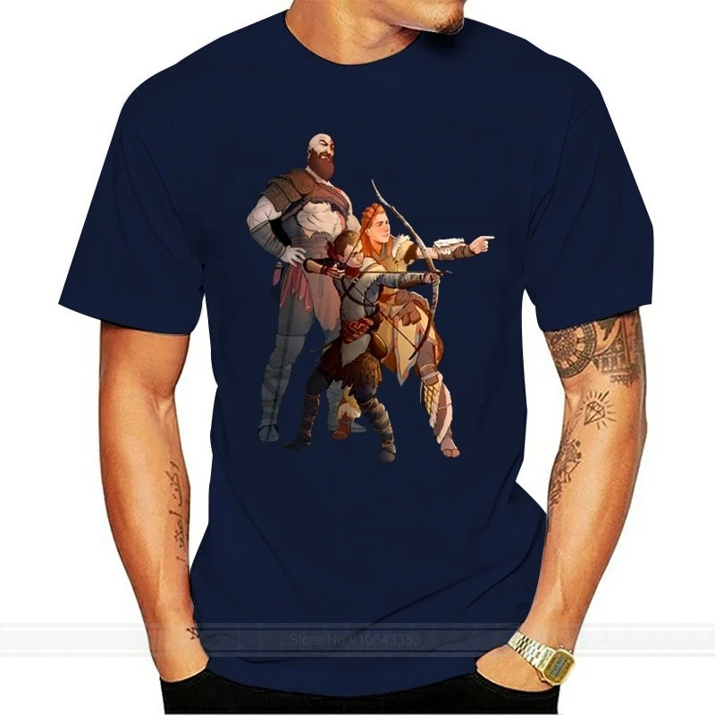 Horizon Zero Dawn T Shirt God Of War Horizon Zero Dawn T-Shirt Male Graphic Tee Shirt Basic Awesome Short Sleeves 6xl Tshirt - reetell