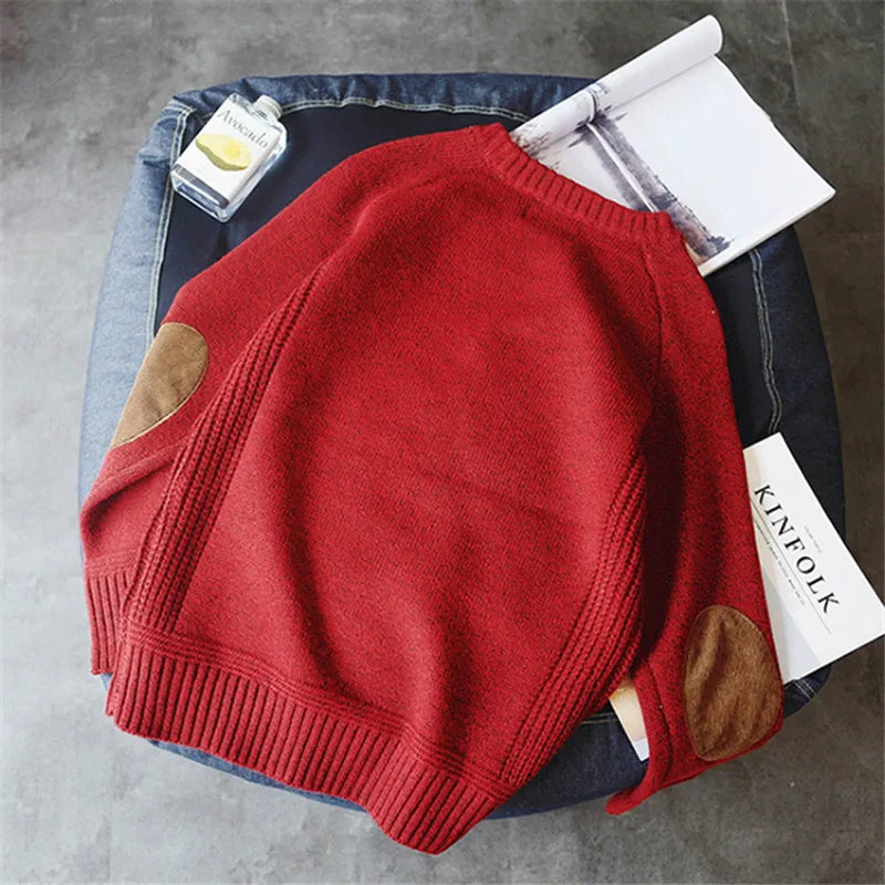 2023 New Men Pullover Sweater Autumn Fashion Casual Loose Thick O Neck Wool Knitted Oversize Harajuku Streetwear Knitwear M-5Xl - reetell