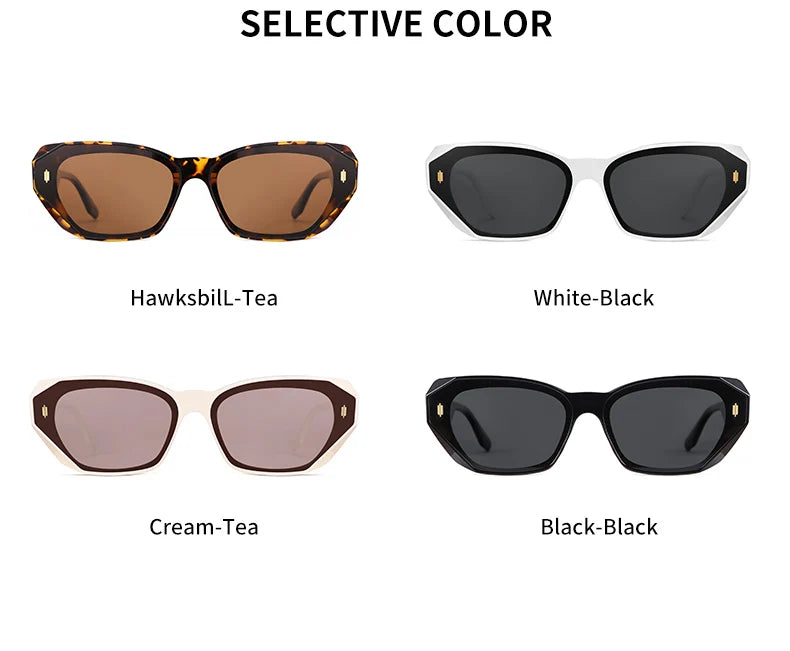 GCV Brand Acetate Cat Eye Polarized Sunglasses Women Fashion Outdoors  Eyewear Uv400 Ultraviolet-Proof Quality Of Luxury Goods - reetell