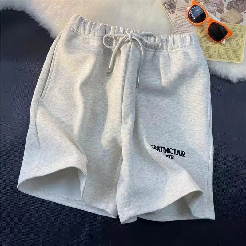 Summer New Leisure Fashion Sports Shorts Street Man Fashion Minimalist Sports Beach Pants Letter Embroidered Cotton Shorts - reetell