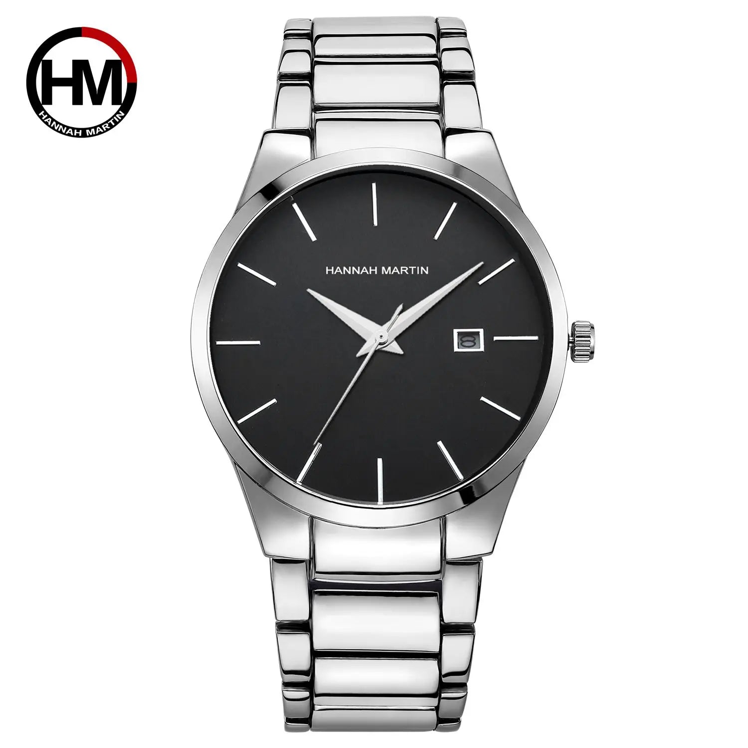 Men Watch Top Brand Luxury Calendar Stainless Steel Quartz Fashion Business Full Black Waterproof Sports Watch Relogio Masculino