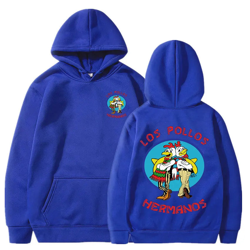 Breaking Bad Hoodie Los Pollos Hermanos Chicken Brothers Print Tracksuit Men Women Fashion Spring Autumn Fleece Loose Sweatshirt - reetell