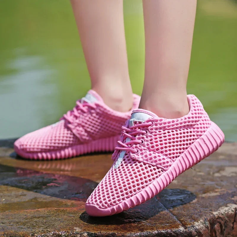 2020 New Mesh Women Flat Shoes Lightweight Women Sneakers Breathable Ladies Casual Shoes Chaussure Femme Calzado Mujer Plus Size