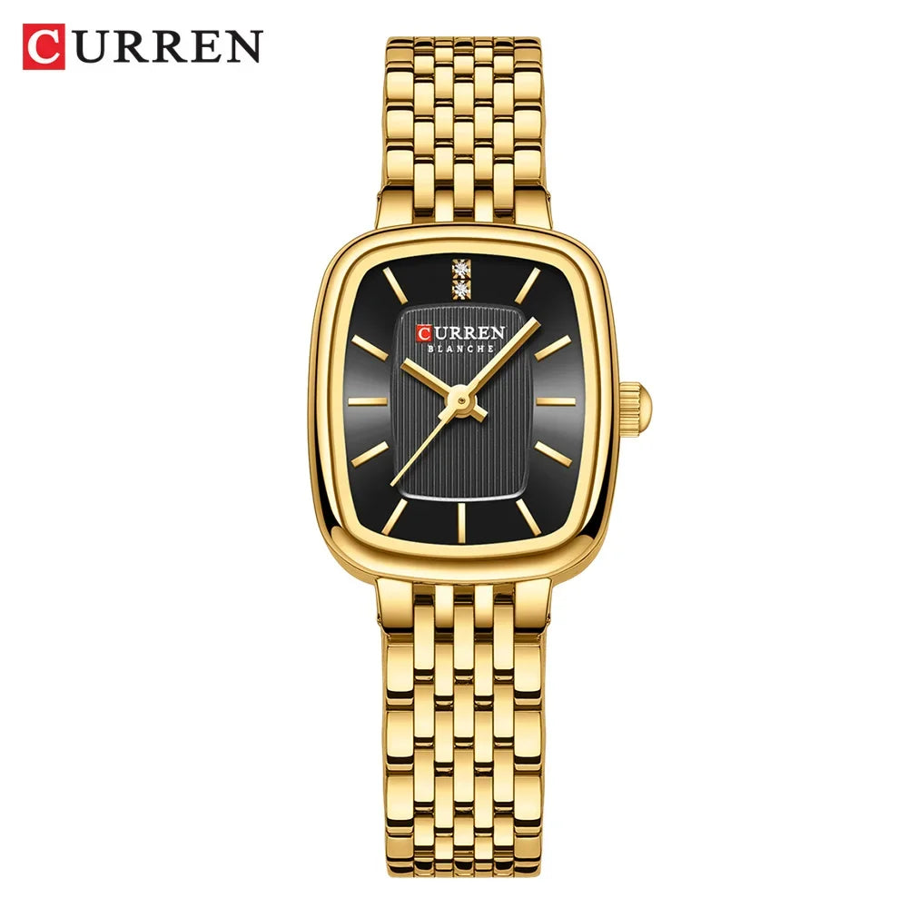 CURREN New Fashion Stainless Steel Date Women Watches Casual 30M Waterproof Girl Ladies Wristwatch Female Clock Relogio Feminino