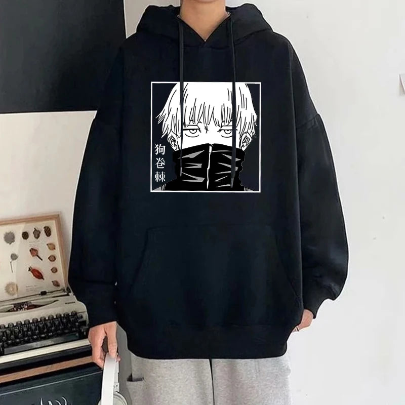 Anime Inumaki Toge Printed Hoodies Men/Women Sweatshirts Casual Hoodie Personality Pullover - reetell