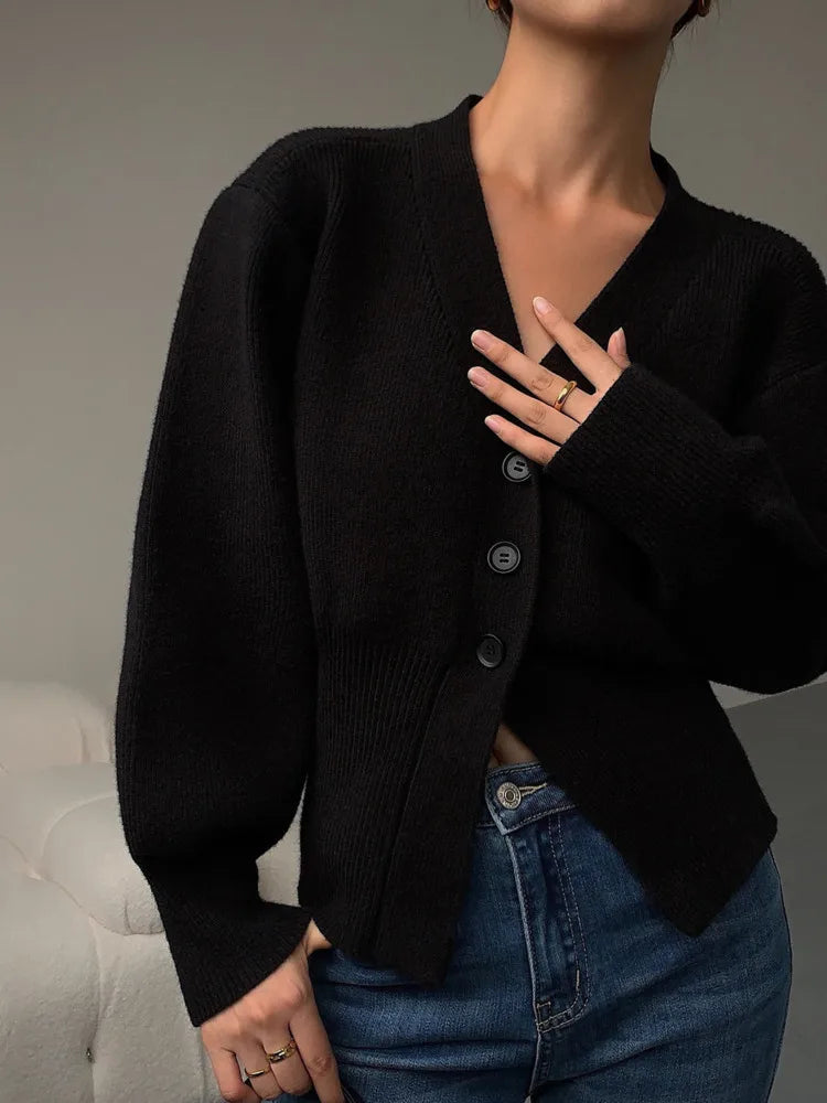 Autumn Sweater Cardigan Coat Women 2024 New Korean Fashion Casual Elegant Long Sleeve Knitted Tops Knitwear Outwear Pull Femme - reetell