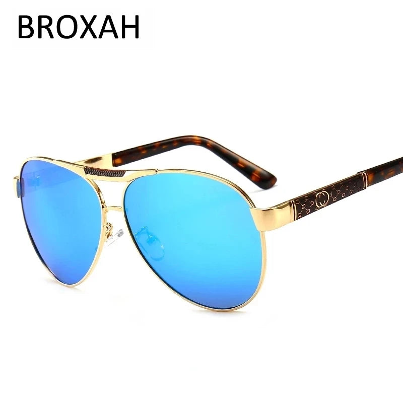 Polarized Sunglasses for Men Women Retro Driving Glasses Pilot Sunglass Alloy Frame UV400 Oculos De Sol - reetell