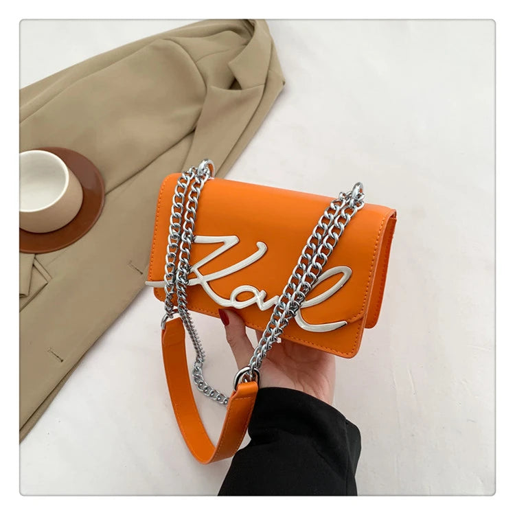 This Year's Popular Bags for Women New Fashion Letter Trend Shoulder Bag Ins Women's Crossbody Small Square Bag Наклонная Сумка - reetell