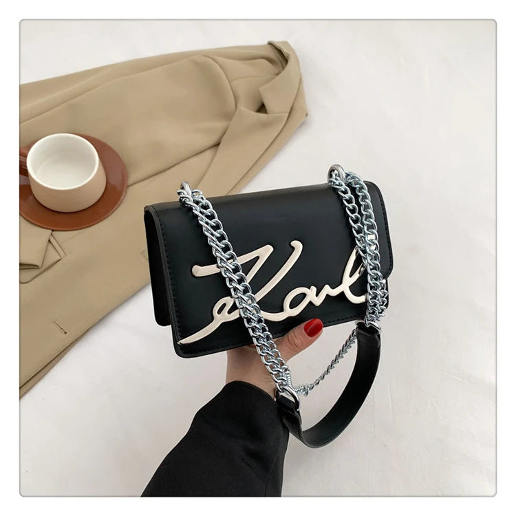 This Year's Popular Bags for Women New Fashion Letter Trend Shoulder Bag Ins Women's Crossbody Small Square Bag Наклонная Сумка - reetell