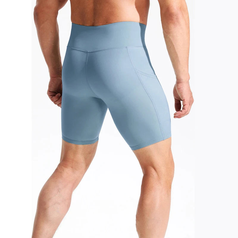 Male Compression Shorts Gym Tights Jogging Marathon Leggings Hiking Sweatpants Running Sportswear Badminton Athletic Underpants