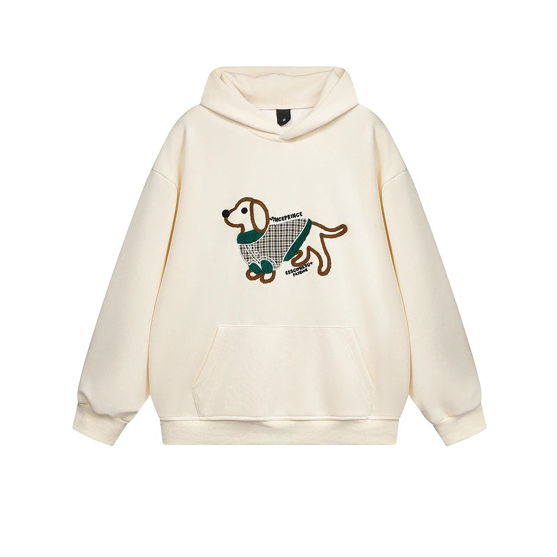 Autumn New Fashion Hooded Sweatshirts Women Clothing O-neck Loose Casual Sweatshirts Vintage Cartoon Printed Top Pullovers - reetell