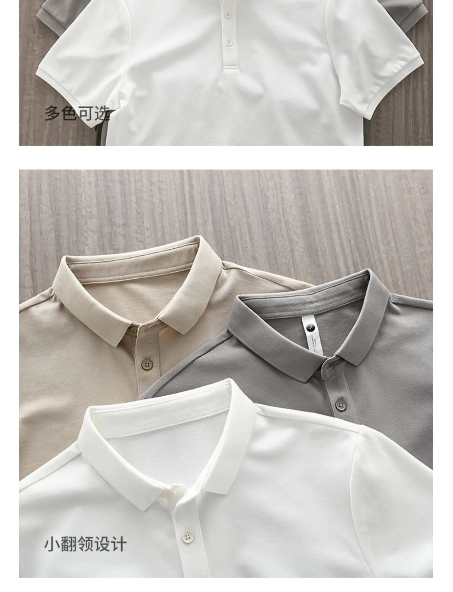 Dukeen Solid Color Polo Shirts for Men Short-Sleeved Golf Wear Summer Korea Style Plain T-Shirts Men's Clothing White Blouse