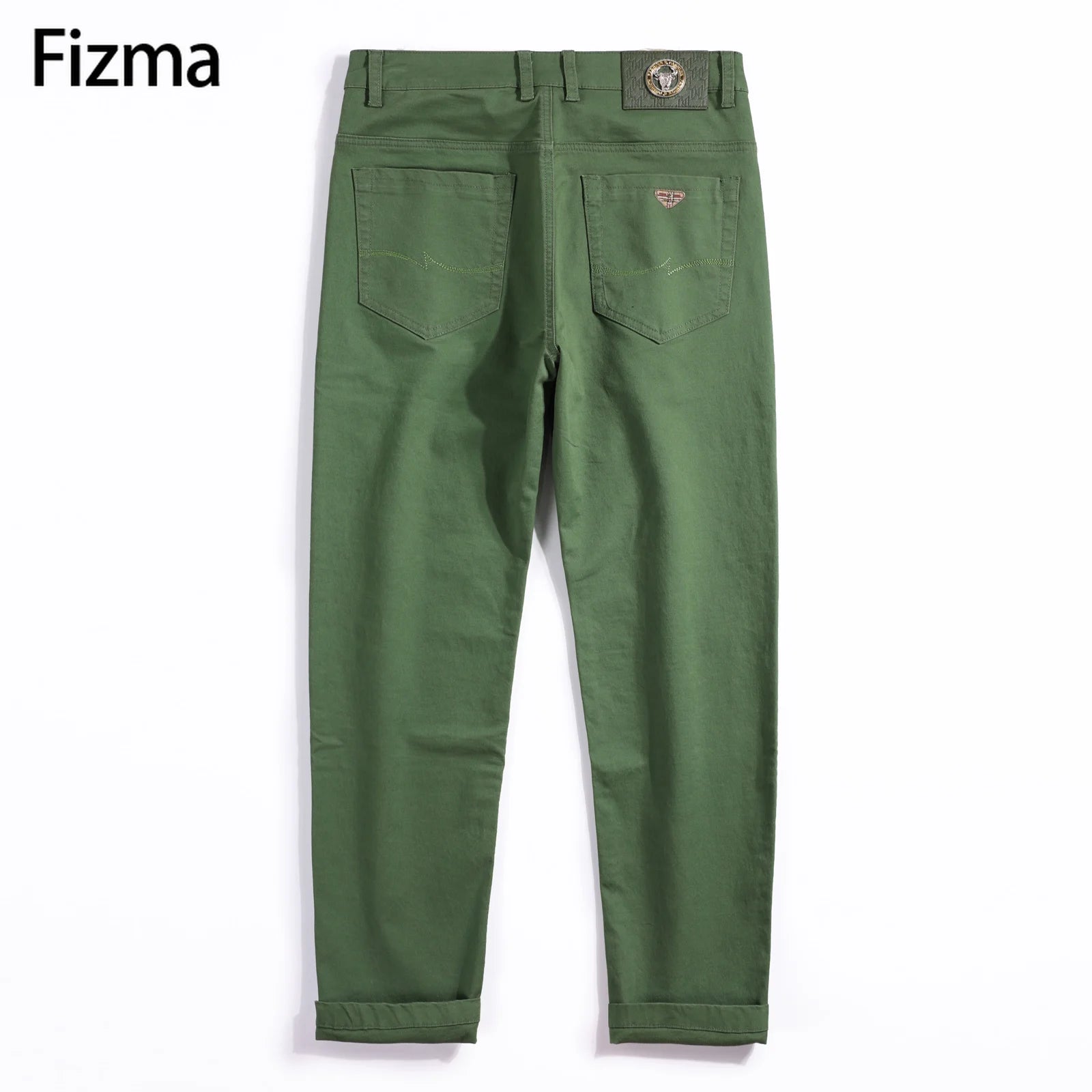 Fizma Man Pants Summer Business Casual Pants Classic Solid Color Loose Straight Trousers Brand Men's Clothing New In Baggy Pants - reetell