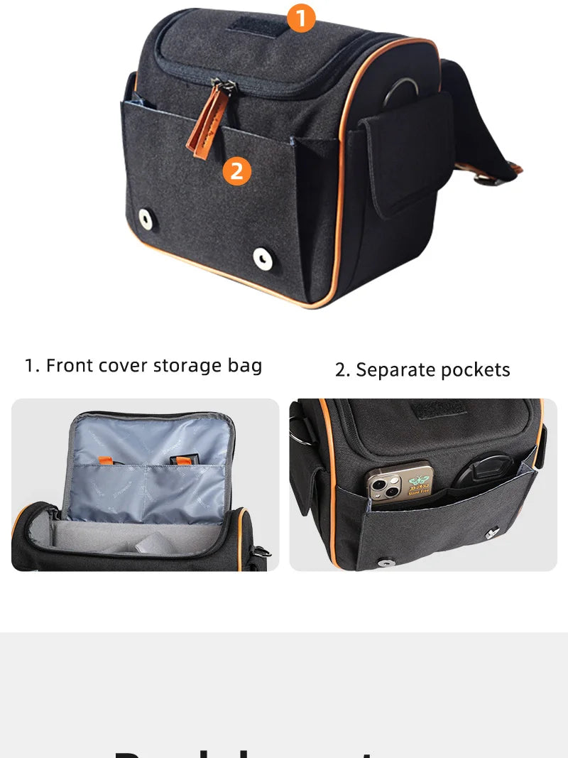 Camera Bag Case Crossbody Shoulder Bag DSLR SLR Photography Flap Gadget Camera Bag for Canon Nikon Sony Camera