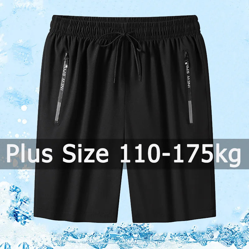 Men Casual Shorts Sweatpants 110-175kg Plus Size 1XL-7XL Pack of 1/2/3 Loose Elastic Waist Sport Pants Running Fitness Gym Pants - reetell