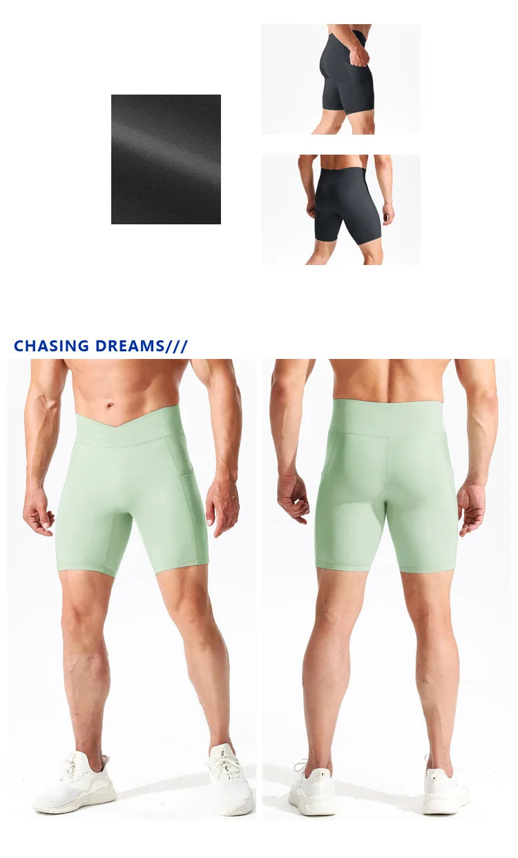 Male Compression Shorts Gym Tights Jogging Marathon Leggings Hiking Sweatpants Running Sportswear Badminton Athletic Underpants