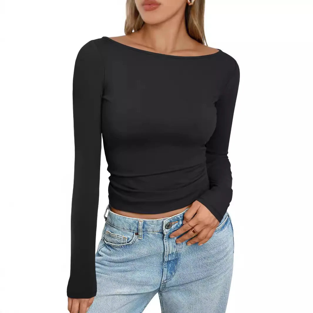 2024 new woman long sleeve  sexy tops crop top girls corset y2k t shirt cute kuromi gyaru coquetteropa mujer juvenil - reetell