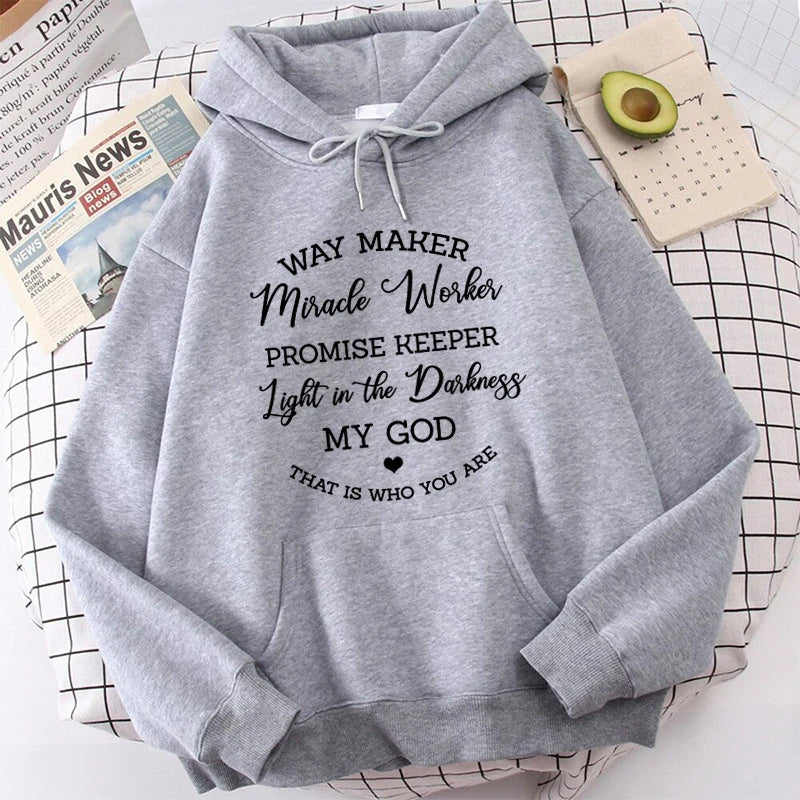 (Premium Hoodie)Christian Printed Hoodie For Women Fashion Autumn And Winter Pullover Sunisex Creative Personalized Sweatshirts - reetell