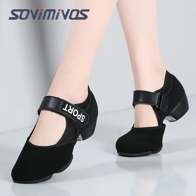 Women Latin Dance Shoes Women Profesional Practice Teacher Dance Shoes Ballroom Dance Sneakers Jazz Dancing Shoes for Women