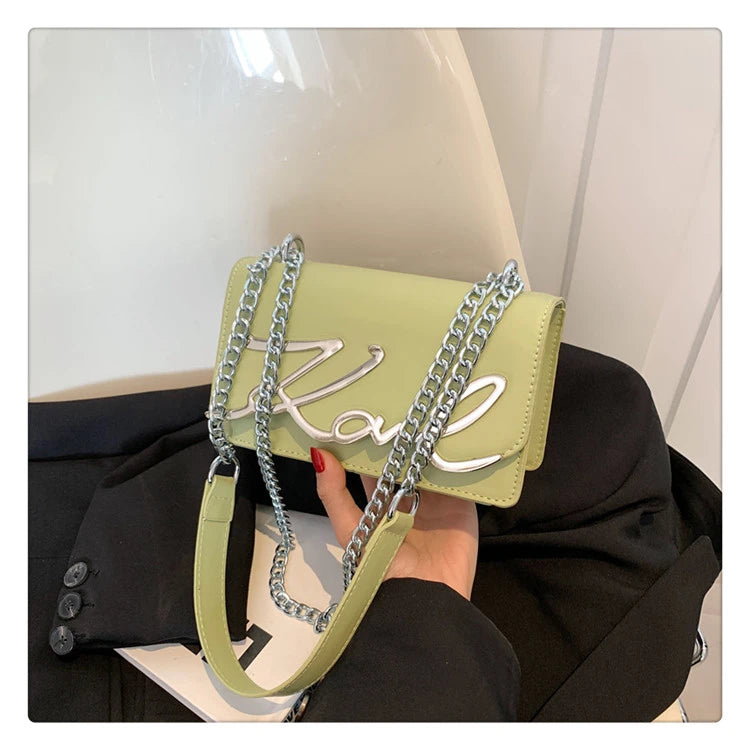 This Year's Popular Bags for Women New Fashion Letter Trend Shoulder Bag Ins Women's Crossbody Small Square Bag Наклонная Сумка - reetell