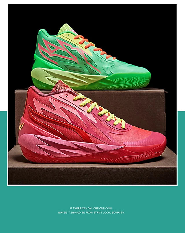 High Quality Lamelo Ball 2 Generation Basketball Shoes Actual Combat Non-slip New Sports Shoes for Men and Women