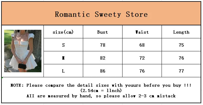 White Elegant Single Row Round Button Puffy Dress Fashion V-neck Pleated Hem Sleeveless A-line Dresses Ladies Party Evening Gown - reetell