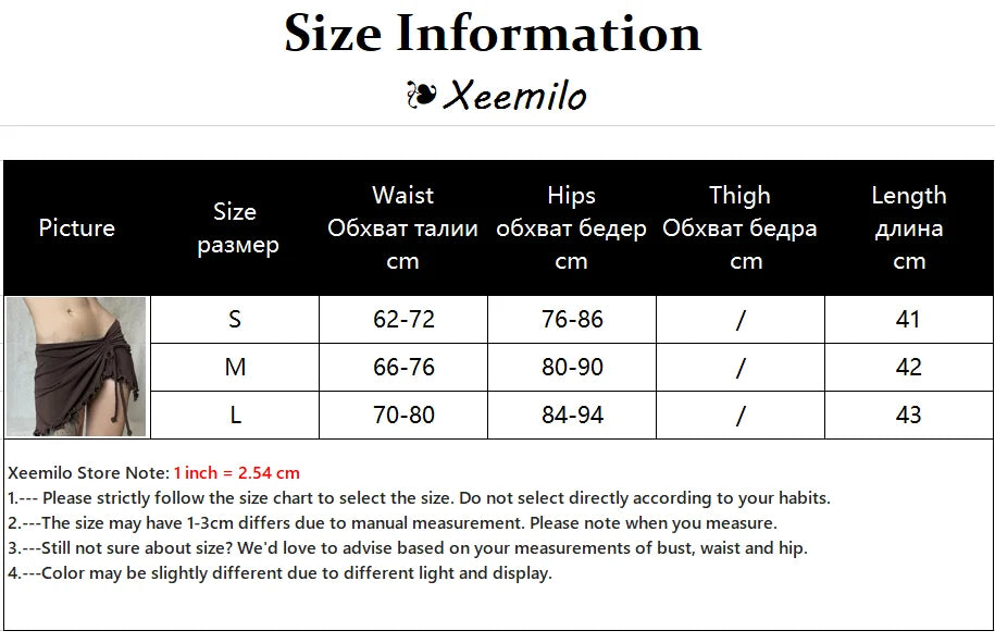 Xeemilo Y2K Irregular Shape Draw-string Mini Skirt Vintage Brown Sexy Bandage Low-waist Skirt Summer Chic Streetwear Short Dress - reetell