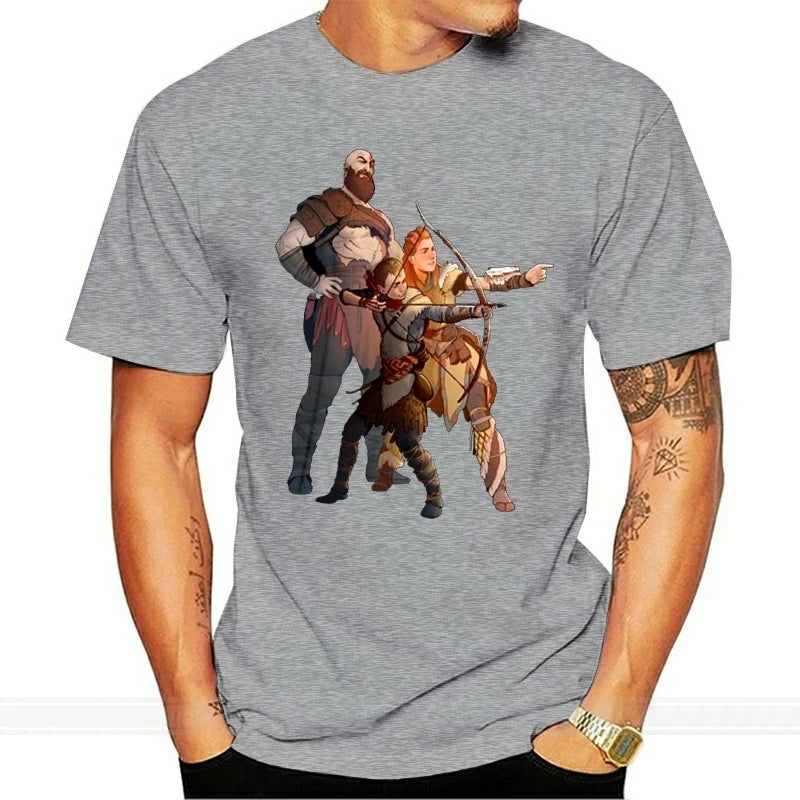 Horizon Zero Dawn T Shirt God Of War Horizon Zero Dawn T-Shirt Male Graphic Tee Shirt Basic Awesome Short Sleeves 6xl Tshirt - reetell