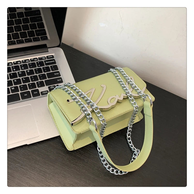 This Year's Popular Bags for Women New Fashion Letter Trend Shoulder Bag Ins Women's Crossbody Small Square Bag Наклонная Сумка - reetell