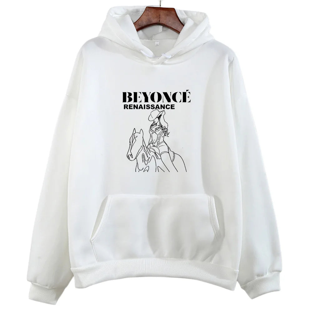 Beyoncé Hoodie Funko Pop Round Neck  Casual Sweatshirt of Girls with Pocket Hooded Fleece Printing Clothes Ropa Mujer Soft Hoody - reetell