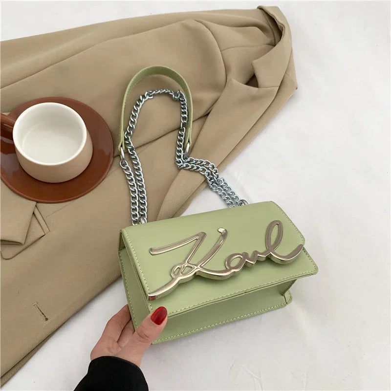 This Year's Popular Bags for Women New Fashion Letter Trend Shoulder Bag Ins Women's Crossbody Small Square Bag Наклонная Сумка - reetell