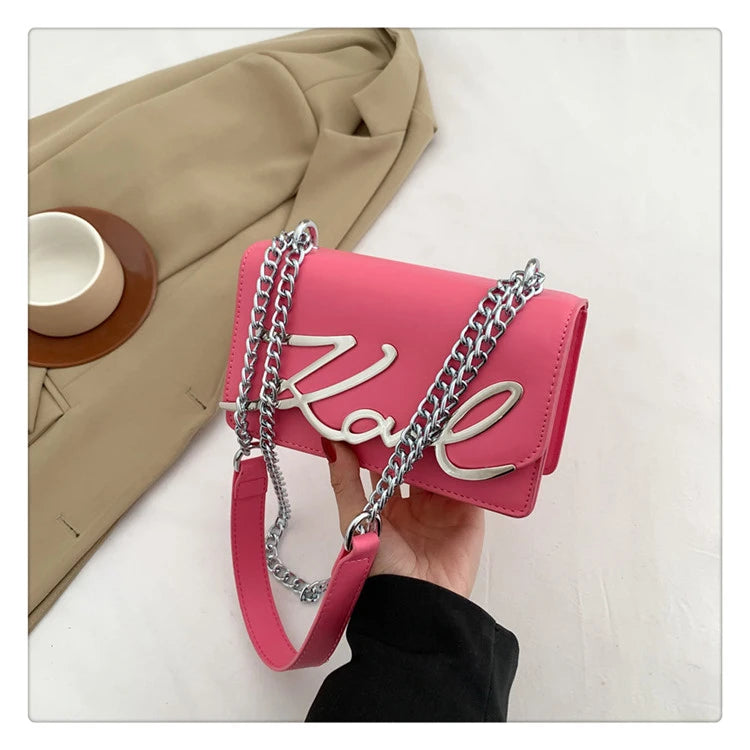 This Year's Popular Bags for Women New Fashion Letter Trend Shoulder Bag Ins Women's Crossbody Small Square Bag Наклонная Сумка - reetell