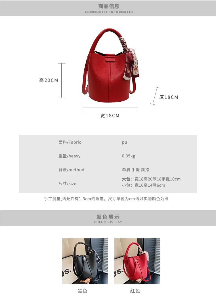 2024 New Women's Bag Fashion Simple Shoulder Bag High Quality Design Handbag PU Commuter Luxury Hot Selling Bolsas Para Mujeres - reetell