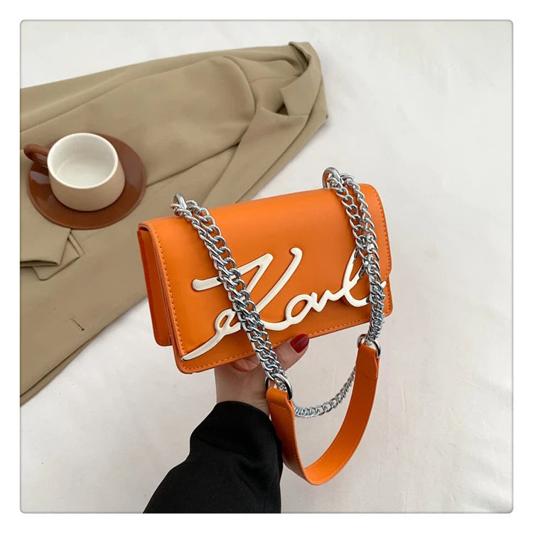 This Year's Popular Bags for Women New Fashion Letter Trend Shoulder Bag Ins Women's Crossbody Small Square Bag Наклонная Сумка - reetell