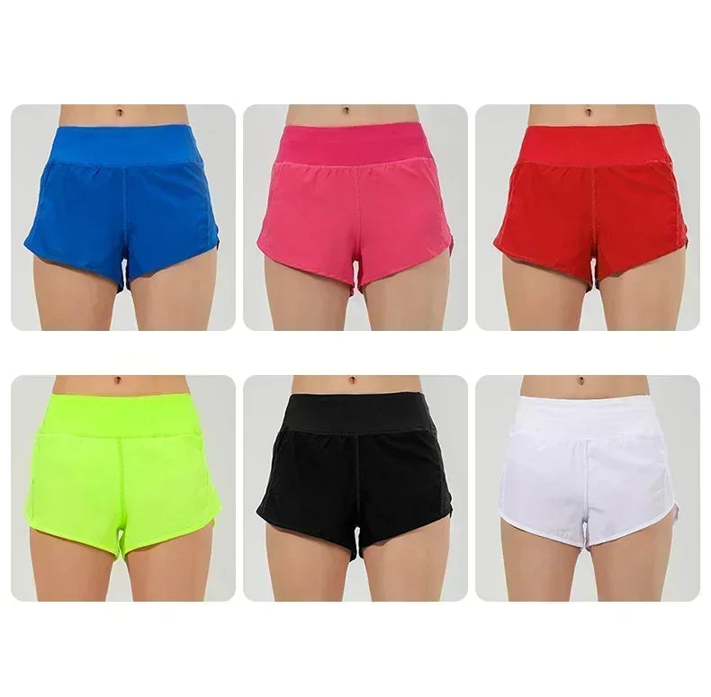 2024 Speed Up Women Shorts Back Zipper Pockeks Sports Shorts With Liner Running Exercise Gym Training Shorts Sportswear - reetell