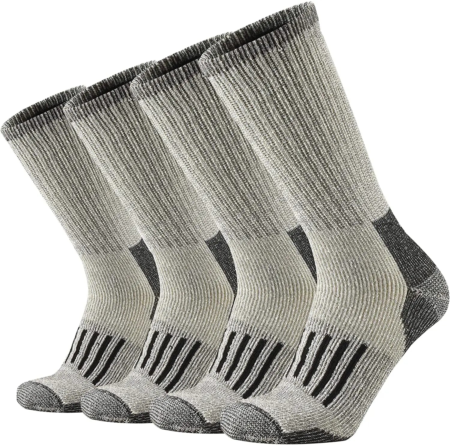 Hiking Socks Merino Wool Socks for Men Women 80% Merino Wool Ski Socks Winter Thick Thermal Crew Socks Men Walk Warm Anti-Odor