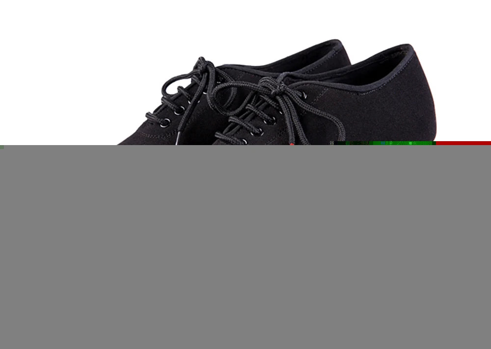 Latin Dance Shoes Women Genuine BD t1-b Import Oxford Lace Wholesale Sports Teacher Black Heel 4.5cm Male Female Generic Canvas