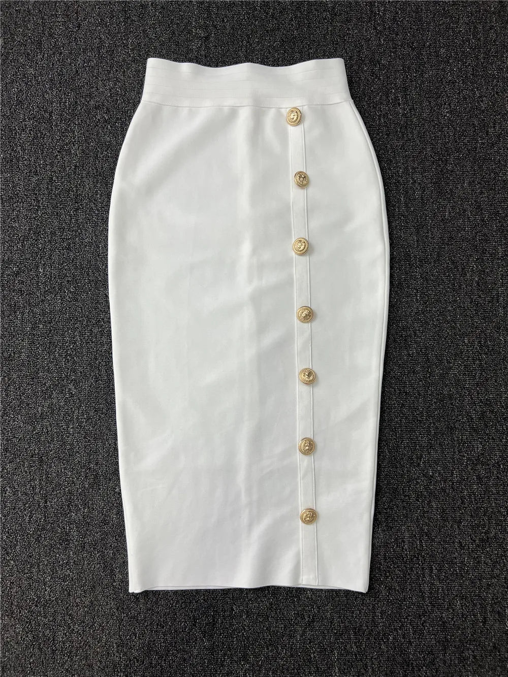 Trendyol Women Skirts 2023 New Spring High Waist Knee Length Elastic Bandage Pencil Skirt Office Ladies Formal Business Wear - reetell