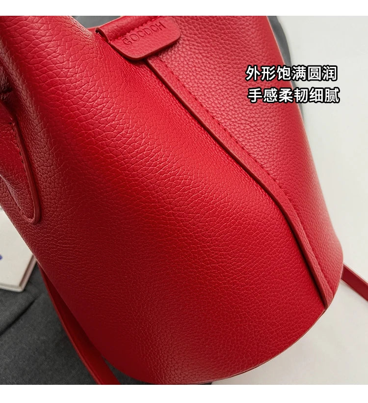 2024 New Women's Bag Fashion Simple Shoulder Bag High Quality Design Handbag PU Commuter Luxury Hot Selling Bolsas Para Mujeres - reetell