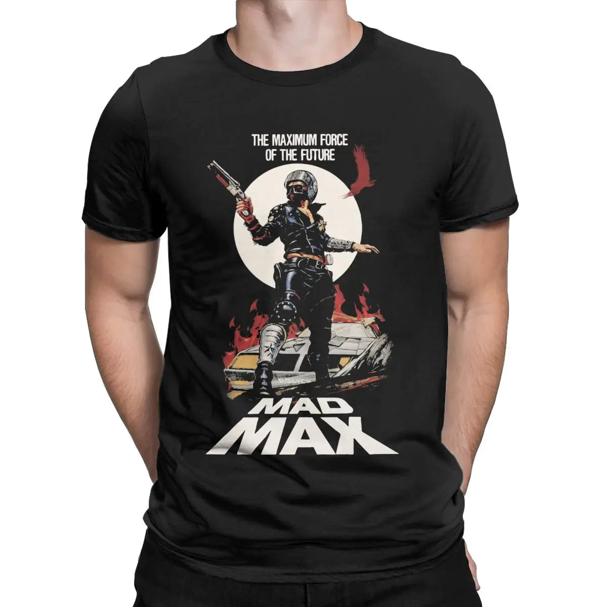 Mad Max Rockatansky George Miller T Shirts Men's Pure Cotton Vintage T-Shirt Crewneck Tee Shirt Short Sleeve Tops Printing - reetell