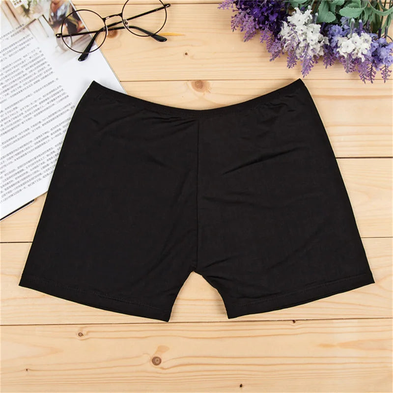 Soft Cotton Seamless Safety Short Pants Summer Under Skirt Shorts Modal Ice Silk Breathable Short Tights Polyester Underwear - reetell