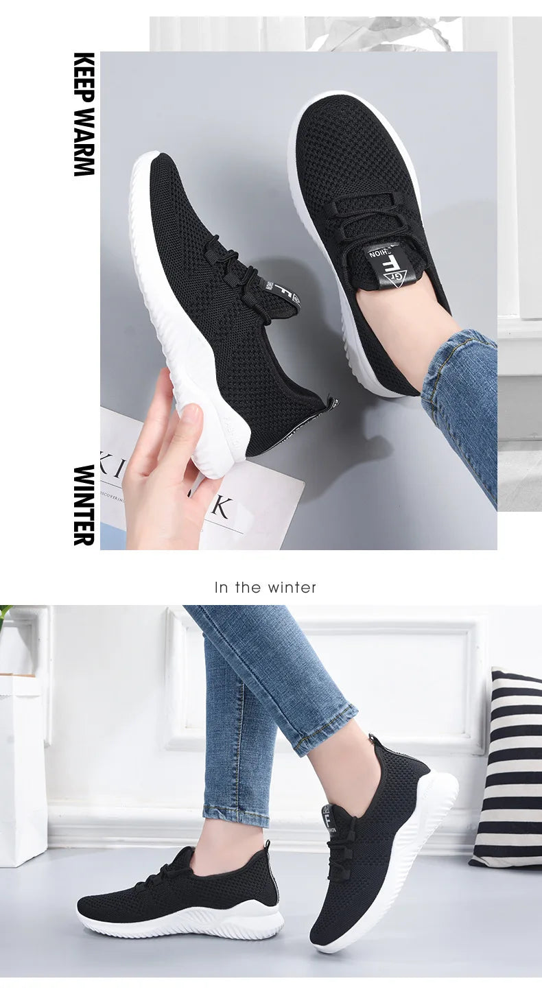 2023 Sport Running Shoes Women Air Mesh Breathable Walking Women Sneakers Comfortable  Fashion Casual Sneakers Chaussure Femme