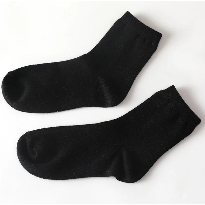 High Quality Pure Cashmere Socks For Men's Women's Autumn/Winter warm thick knit socks 5 pairs set seamless fashion 5 pairs/pack